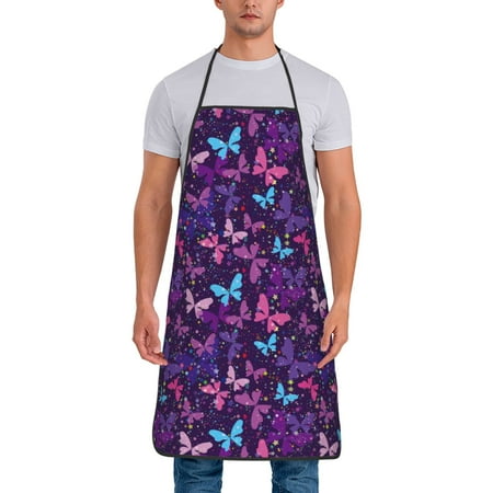 Junzan Bright Purple Butterflies Print Kitchen Cooking Aprons Chef Apron for Men and Women Professional for Cooking Bib Aprons for Kitchen/Crafting/BBQ/Drawing
Junzan Bright Purple Butterflies Print Kitchen Cooking Aprons Chef Apron for Men and Women Professional for Cooking Bib Aprons for Kitchen/Crafting/BBQ/Drawing