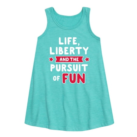 Instant Message - Life Liberty And The Pursuit Of Fun - Toddler & Youth Girls A-line Dress
Instant Message - Life Liberty And The Pursuit Of Fun - Toddler & Youth Girls A-line Dress