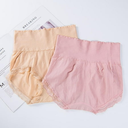 Lace Trim Panties Women Briefs High Waist Briefs Full Coverage Panties Tummy Control Panties Stretchy Underpants Postpartum Nursing Panties 2pcs
Lace Trim Panties Women Briefs High Waist Briefs Full Coverage Panties Tummy Control Panties Stretchy Underpants Postpartum Nursing Panties 2pcs