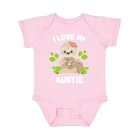 Inktastic Cute Sloth I Love My Auntie with Green Leaves Gift Baby Boy or Baby Girl Bodysuit
Inktastic Cute Sloth I Love My Auntie with Green Leaves Gift Baby Boy or Baby Girl Bodysuit