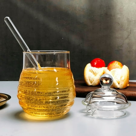 Honey Jar with Dipper and Lid Glass Honey Pot Container Dispenser for Home Kitchen 9.5 Ounce Clear
Honey Jar with Dipper and Lid Glass Honey Pot Container Dispenser for Home Kitchen 9.5 Ounce Clear