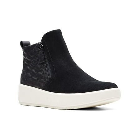 Clarks Womens Layton Zip Quilted Zip up Casual and Fashion Sneakers