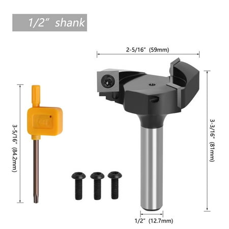 CNC Cemented Carbide Milling Cutter 3 Flute Wood Planer Bit Router Bit for Wood