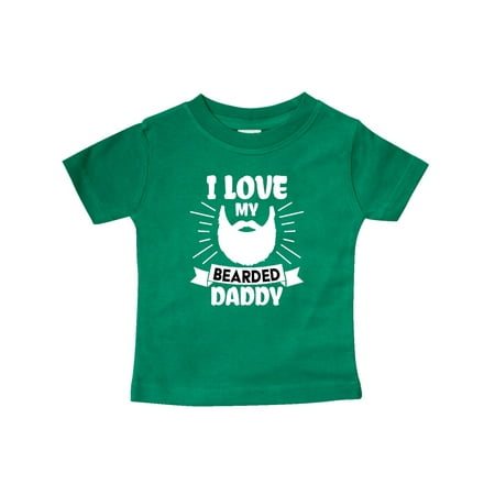 Inktastic I Love My Bearded Daddy for Fathers Day Gift Baby Boy or Baby Girl T-Shirt