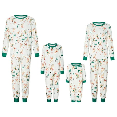 Frobukio Christmas Family Matching Pajamas Sets Elk Snowman Print Long Sleeve Tops Pants Sleepwear Homewear
Frobukio Christmas Family Matching Pajamas Sets Elk Snowman Print Long Sleeve Tops Pants Sleepwear Homewear