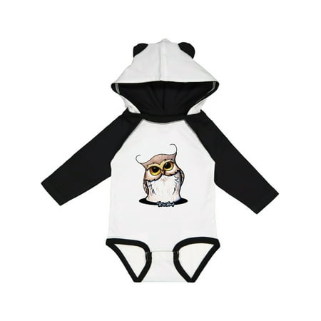 Inktastic KiniArt Owl Gift Baby Boy or Baby Girl Long Sleeve Bodysuit
