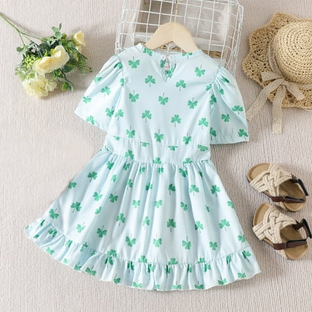 PEASKJP Dress Shirts for Girls Toddler Girls Short Sleeve Flowy Swing Boho Ruffled Prom Ball Gown Dress Green 12-18 Months
PEASKJP Dress Shirts for Girls Toddler Girls Short Sleeve Flowy Swing Boho Ruffled Prom Ball Gown Dress Green 12-18 Months