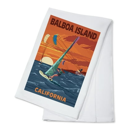 Balboa Island California Windsurfer and Sunset (100% Cotton Tea Towel Decorative Hand Towel Kitchen and Home)
Balboa Island California Windsurfer and Sunset (100% Cotton Tea Towel Decorative Hand Towel Kitchen and Home)