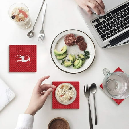 KXMDXA Christmas Elk Set of 6 Coaster for Drinks Absorbent Ceramic Stone Coasters Cup Mat with Cork Base for Home Kitchen Room Coffee Table Bar Decor
KXMDXA Christmas Elk Set of 6 Coaster for Drinks Absorbent Ceramic Stone Coasters Cup Mat with Cork Base for Home Kitchen Room Coffee Table Bar Decor