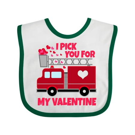 Inktastic I Pick You for My Valentine with Red Firetruck Gift Baby Boy or Baby Girl Bib
Inktastic I Pick You for My Valentine with Red Firetruck Gift Baby Boy or Baby Girl Bib