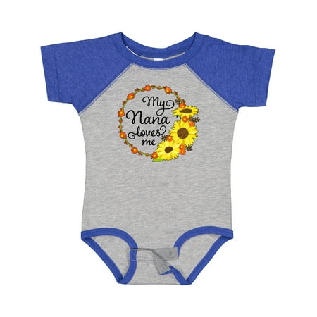 Inktastic My Nana Loves Me with Sunflower Wreath Gift Baby Boy or Baby Girl Bodysuit
Inktastic My Nana Loves Me with Sunflower Wreath Gift Baby Boy or Baby Girl Bodysuit