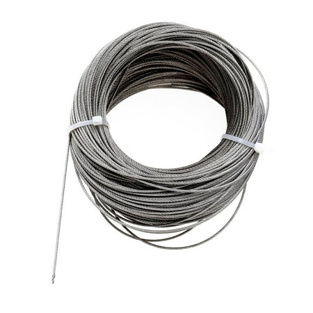 304 Stainless Steel Long Roll of 50 Meters Hard Sturdy Steel Wire Rope