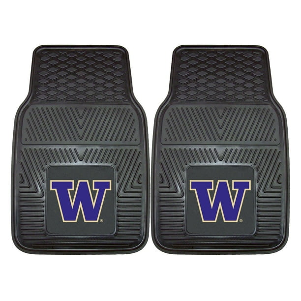 Washington 2-pc Vinyl Car Mats 17"x27"