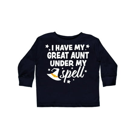 Inktastic I Have My Great Aunt Under My Spell with Cute Witch Hat Gift Toddler Boy or Toddler Girl Long Sleeve T-Shirt
Inktastic I Have My Great Aunt Under My Spell with Cute Witch Hat Gift Toddler Boy or Toddler Girl Long Sleeve T-Shirt