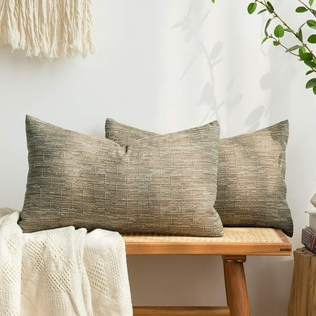 MIULEE Pack of 2 Decorative Burlap Linen Throw Pillow Covers Modern Farmhouse Pillowcase Rustic Woven Textured Cushion Cover for Sofa Couch Bed 16x16 Inch Brown
MIULEE Pack of 2 Decorative Burlap Linen Throw Pillow Covers Modern Farmhouse Pillowcase Rustic Woven Textured Cushion Cover for Sofa Couch Bed 16x16 Inch Brown