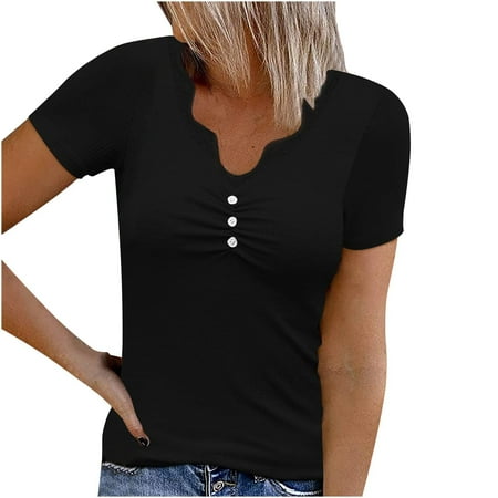 Womens Tops Corset Tops for Women Women s Trendy Plain Lace V-Neck Loose Fit Short Sleeve T-shirt Pullover Tops White Long Sleeve Shirts for Women Valentine Shirts for Women Clearance Black M
Womens Tops Corset Tops for Women Women s Trendy Plain Lace V-Neck Loose Fit Short Sleeve T-shirt Pullover Tops White Long Sleeve Shirts for Women Valentine Shirts for Women Clearance Black M