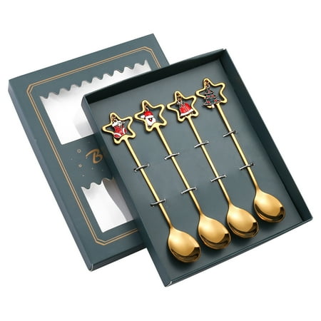 4PCS/6PCS Christmas Gift Cutlery Spoon Fork Set Elk Christmas Tree Decoration Dessert Spoon Fruit Fork Coffee Spoon Cutlery Gift
4PCS/6PCS Christmas Gift Cutlery Spoon Fork Set Elk Christmas Tree Decoration Dessert Spoon Fruit Fork Coffee Spoon Cutlery Gift