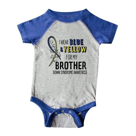 Inktastic I Wear Blue and Yellow for my Brother- Down Syndrome awareness Gift Baby Boy or Baby Girl Bodysuit
Inktastic I Wear Blue and Yellow for my Brother- Down Syndrome awareness Gift Baby Boy or Baby Girl Bodysuit