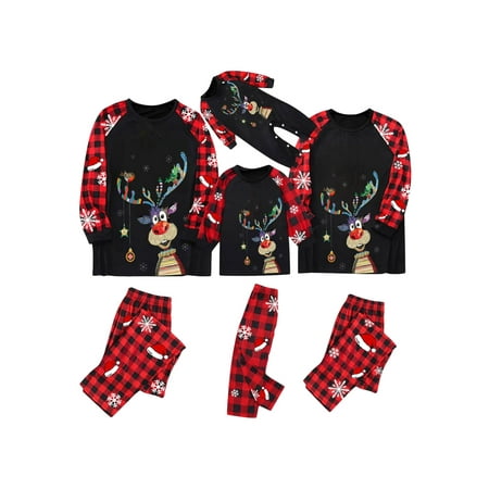 Peyakidsaa Christmas Family Matching Pajamas Set Long Sleeve Snowman Print Tops with Plaid Pants
Peyakidsaa Christmas Family Matching Pajamas Set Long Sleeve Snowman Print Tops with Plaid Pants