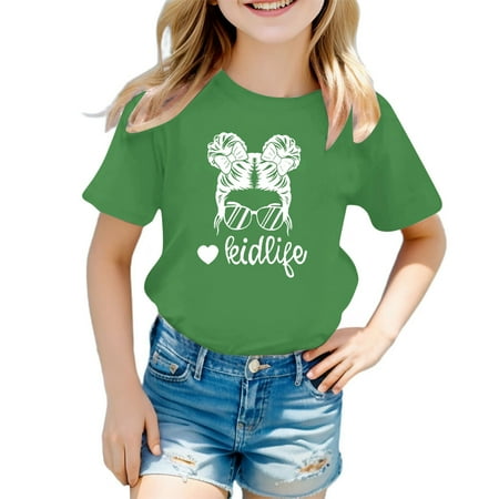 Kids Girls Cute Graphic Print Round Neck Short Sleeve Tee Summer Casual T Shirts for Boys
Kids Girls Cute Graphic Print Round Neck Short Sleeve Tee Summer Casual T Shirts for Boys