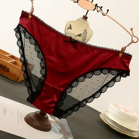 DENGDENG Women s Sexy Lace Printed Underwear Briefs Ladies See Through Breathable Panties
DENGDENG Women s Sexy Lace Printed Underwear Briefs Ladies See Through Breathable Panties