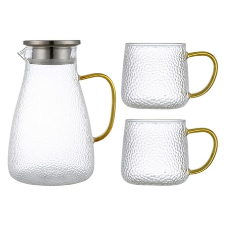 Large Glass Tea Pot Cold/Hot Water Pitcher Tea Kettle for Restaurant Kitchen with 2pcs Cup
Large Glass Tea Pot Cold/Hot Water Pitcher Tea Kettle for Restaurant Kitchen with 2pcs Cup