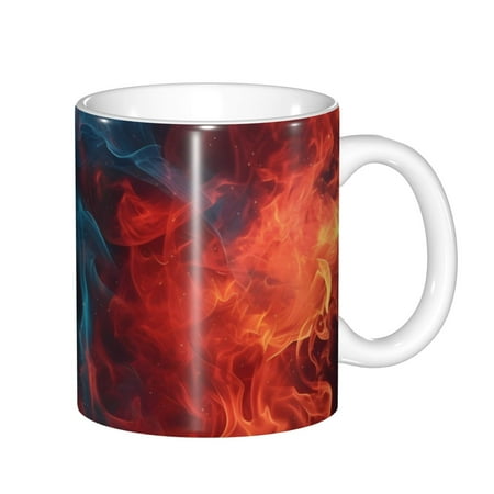 Zeuib Red And Blue Fire Ceramic Coffee Mug with Large Handle,Modern Reactive Glaze Dishwasher & Microwave Safe – Perfect for Home Office Café Gift-Ready
Zeuib Red And Blue Fire Ceramic Coffee Mug with Large Handle,Modern Reactive Glaze Dishwasher & Microwave Safe – Perfect for Home Office Café Gift-Ready