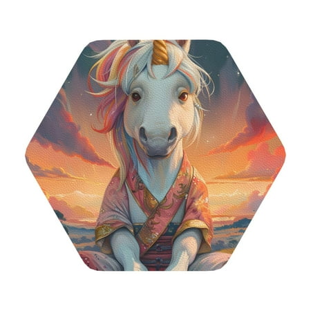 Disketp Starry Sky Cute Horse Funny Coasters 6 Pcs Leather Coasters with Holder Perfect Housewarming Hostess Gifts Protect Furniture from Water Marks Scratch and Damage
Disketp Starry Sky Cute Horse Funny Coasters 6 Pcs Leather Coasters with Holder Perfect Housewarming Hostess Gifts Protect Furniture from Water Marks Scratch and Damage