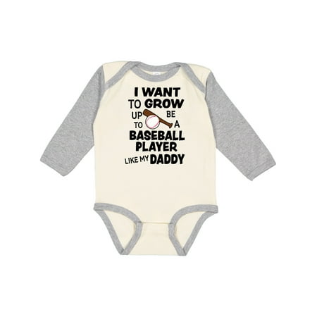 Inktastic I Want To Grow up To Be A Baseball Player Like My Daddy Gift Baby Boy or Baby Girl Long Sleeve Bodysuit
Inktastic I Want To Grow up To Be A Baseball Player Like My Daddy Gift Baby Boy or Baby Girl Long Sleeve Bodysuit