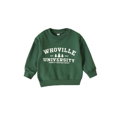 Bagilaanoe Toddler Baby Girl Boy Christmas Sweatshirt Long Sleeve Letter Print Pullover 12M 18M 24M 3T 4T 5T Kids Fall Loose Tee Tops
Bagilaanoe Toddler Baby Girl Boy Christmas Sweatshirt Long Sleeve Letter Print Pullover 12M 18M 24M 3T 4T 5T Kids Fall Loose Tee Tops