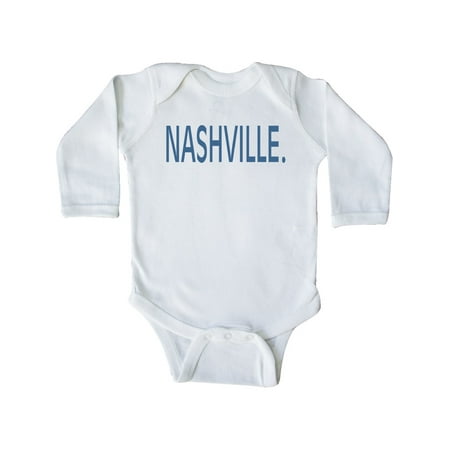 Inktastic Nashville in Light Blue Text Gift Baby Boy or Baby Girl Long Sleeve Bodysuit
Inktastic Nashville in Light Blue Text Gift Baby Boy or Baby Girl Long Sleeve Bodysuit