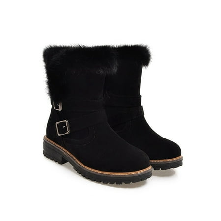 SIMANLAN Ladies Snow Winter Ankle Boots Women Faux Fur Snug Buckle Grip Sole Warm Shoes
SIMANLAN Ladies Snow Winter Ankle Boots Women Faux Fur Snug Buckle Grip Sole Warm Shoes