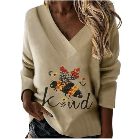 Women s Long Sleeve Casual Plus Size Print V-Neck Poullver T-Shirt Tops Plus Size Loose Fit Sweatshirt Pullover
Women s Long Sleeve Casual Plus Size Print V-Neck Poullver T-Shirt Tops Plus Size Loose Fit Sweatshirt Pullover