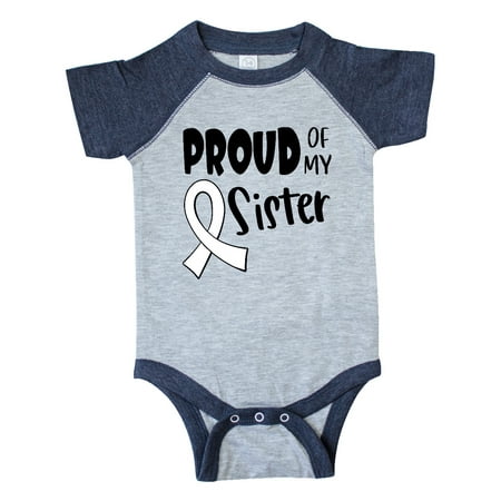 Inktastic Proud of my Sister Blindness Awareness White Ribbon Gift Baby Boy or Baby Girl Bodysuit
Inktastic Proud of my Sister Blindness Awareness White Ribbon Gift Baby Boy or Baby Girl Bodysuit