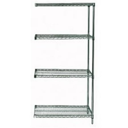 Proform Wire Shelving Add On Unit with 4 Shelves - 24 x 54 x 54 in.