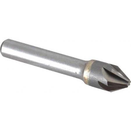 Made in USA 1/2 Head Diam 3/8 Shank Diam 6 Flute 60° Solid Carbide Countersink Bright Finish 2-1/2 OAL 0.156 Nose Diam Single End Straight Shank Right Hand Cut
Made in USA 1/2 Head Diam 3/8 Shank Diam 6 Flute 60° Solid Carbide Countersink Bright Finish 2-1/2 OAL 0.156 Nose Diam Single End Straight Shank Right Hand Cut