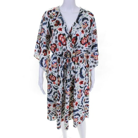 Pre-owned|Sachin & Babi Womens Multi Bloom Wrap Dress Size 10 14188675
