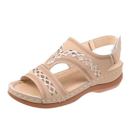 KaLI_store Closed Toe Sandals Women Women Sandals Summer Dressy Wedge Sandals Flat Shoes Comfortable Bohemian Flower Ankle Strap Wedding Party Sandal Beige
KaLI_store Closed Toe Sandals Women Women Sandals Summer Dressy Wedge Sandals Flat Shoes Comfortable Bohemian Flower Ankle Strap Wedding Party Sandal Beige