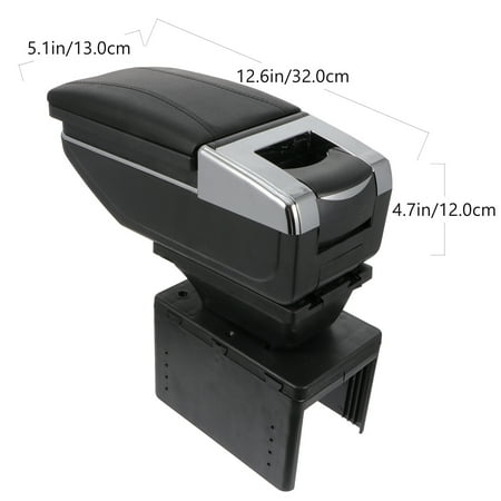 Automobile Armrest Console Armrest Cushion Extendable DIY Armrest Storage Box