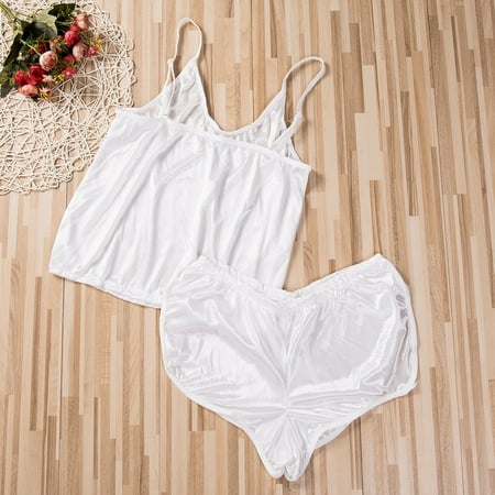 2019 Womens Sexy Sleepwear Set Satin Sling Sleepwear Lingerie V-neck Underwear
2019 Womens Sexy Sleepwear Set Satin Sling Sleepwear Lingerie V-neck Underwear
