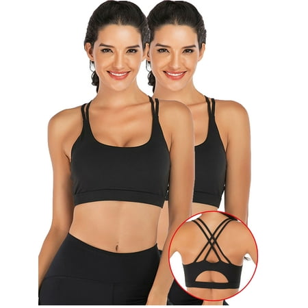 DODOING Women s Racerback Sports Bra Cross Back Strappy Removable Pads Yoga Running Workout Bra With Good Support
DODOING Women s Racerback Sports Bra Cross Back Strappy Removable Pads Yoga Running Workout Bra With Good Support