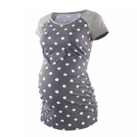 Simplmasygenix Womens Maternity Clearance Short Sleeve Summer Tops Pregnant Womens Nursing Solid Color Round Neck Round Neck Breastfeeding Blouse
Simplmasygenix Womens Maternity Clearance Short Sleeve Summer Tops Pregnant Womens Nursing Solid Color Round Neck Round Neck Breastfeeding Blouse