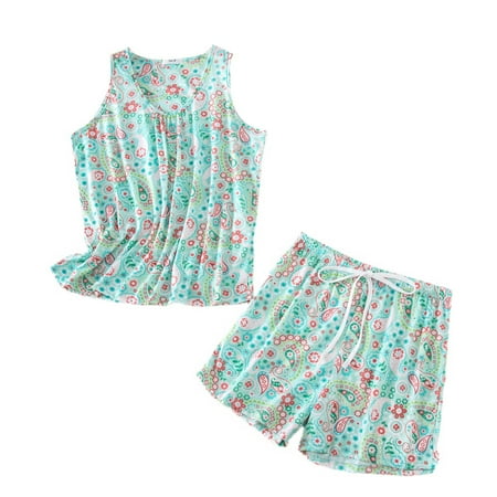 Homgro Women s 2 Piece Cartoon Shorts Pajamas Set Cotton Printed Pjs Short Comfy Lightweight Sleeveless Drawstring Summer Lounge Set Style5 Large
Homgro Women s 2 Piece Cartoon Shorts Pajamas Set Cotton Printed Pjs Short Comfy Lightweight Sleeveless Drawstring Summer Lounge Set Style5 Large