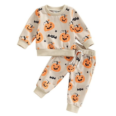 Calsunbaby Newborn Infant Baby Girls Boys 2Pcs Halloween Outfits Long Sleeve Pumpkin Print Pullover Tops and Pants Suit
Calsunbaby Newborn Infant Baby Girls Boys 2Pcs Halloween Outfits Long Sleeve Pumpkin Print Pullover Tops and Pants Suit