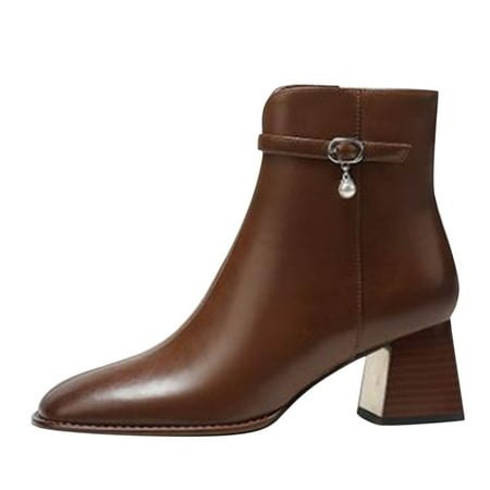 qipaqil Fashion Autumn And Winter Women s Ankle Boots Chunky Heel Middle Heel Solid Color Square Toe Side Zipper Womens Boots 8.5
qipaqil Fashion Autumn And Winter Women s Ankle Boots Chunky Heel Middle Heel Solid Color Square Toe Side Zipper Womens Boots 8.5