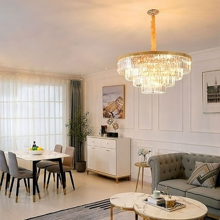 DENEST 4 Layers Luxury Crystal Chandelier LED Pendant Ceiling Light Furniture Decor
DENEST 4 Layers Luxury Crystal Chandelier LED Pendant Ceiling Light Furniture Decor