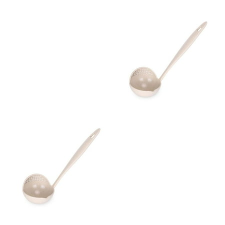 Redempion 2 in 1 Soup Spoon Long Handle Home Strainer Cooking Colander Kitchen Scoop Plastic Ladle Tableware beige 1pcs 2PCS
Redempion 2 in 1 Soup Spoon Long Handle Home Strainer Cooking Colander Kitchen Scoop Plastic Ladle Tableware beige 1pcs 2PCS
