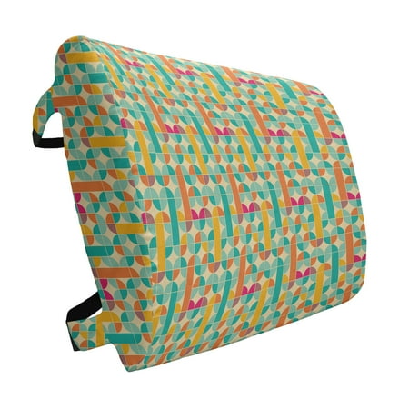 Retro Lumbar Pillow Pop Art Funky Unusual Geometric Forms Mosaic Style Old Fashioned Graphic Soft Back Cushion for Office Chairs with Adjustable Straps 14 x 13 Multicolor by Ambesonne
Retro Lumbar Pillow Pop Art Funky Unusual Geometric Forms Mosaic Style Old Fashioned Graphic Soft Back Cushion for Office Chairs with Adjustable Straps 14 x 13 Multicolor by Ambesonne