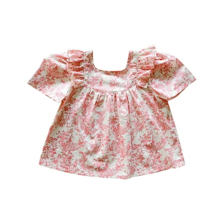 Toddler Baby Girls Spring Summer Floral Printed Fly Sleeve Tshirt Tops Clothes Cute Shirt Child Clothing Streetwear Kids Dailywear Outwear
Toddler Baby Girls Spring Summer Floral Printed Fly Sleeve Tshirt Tops Clothes Cute Shirt Child Clothing Streetwear Kids Dailywear Outwear