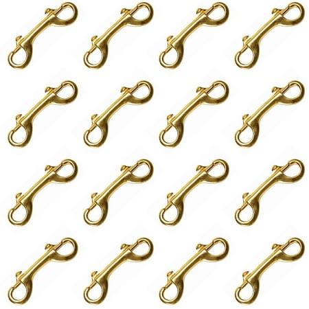 92AI 4 3/4 in Hilason Double Ended Bolt Snap Solid Brass Pack Of 16